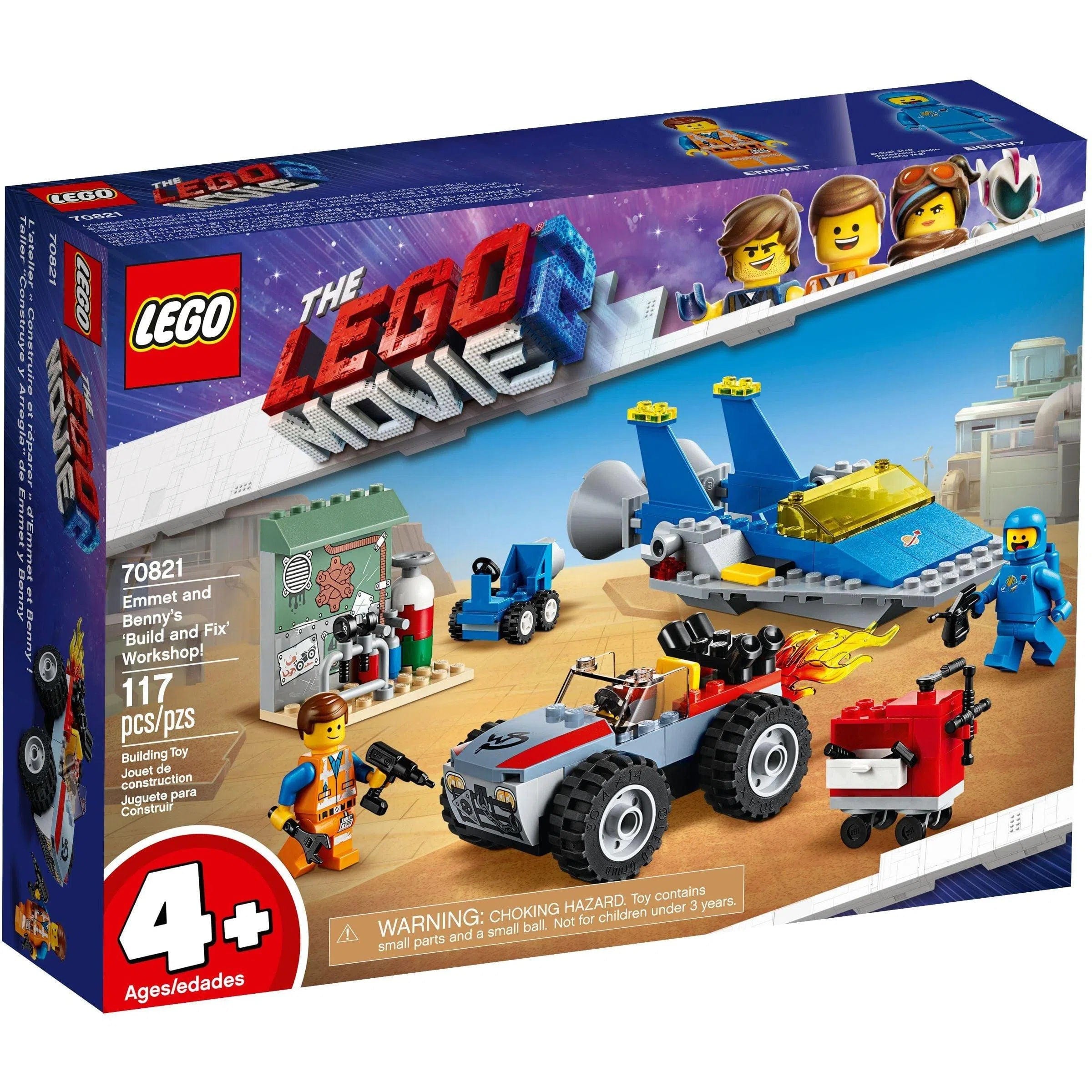 Iconic and recognizable LEGO charactersLEGO [The LEGO Movie 2] - Emmet and Benny's 'Build and Fix' Workshop! (70821)