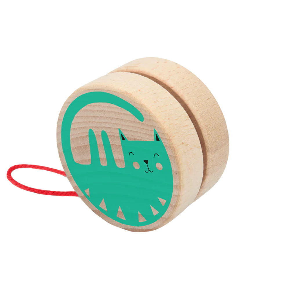 sustainable wooden toys                   Londji cat yoyo