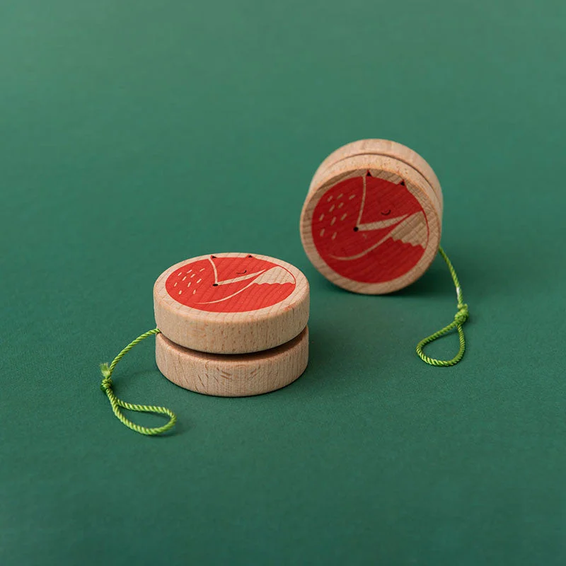 sustainably sourced wooden toys                   Londji fox yoyo