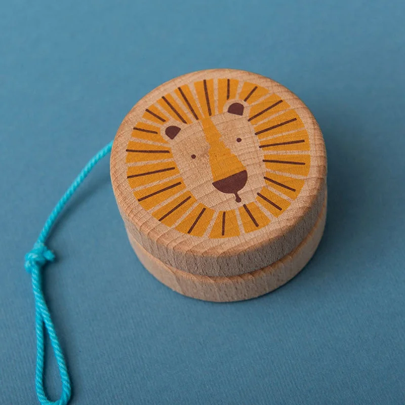 colorful and cheerful wooden toys                   Londji lion yoyo
