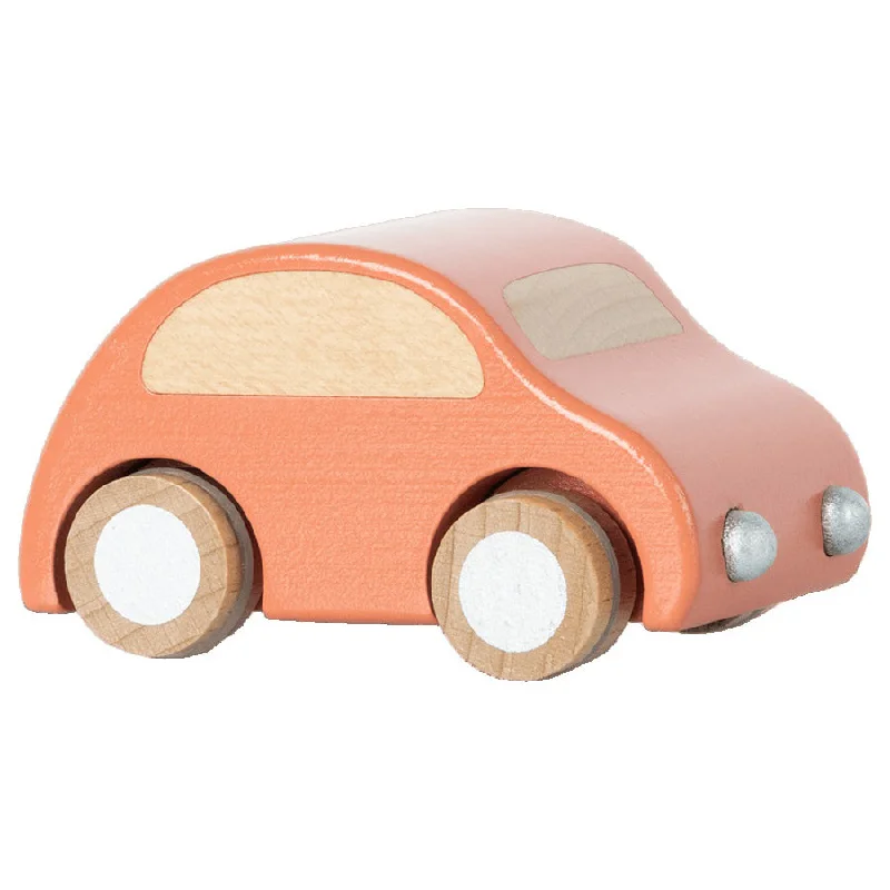 age-appropriate wooden toys                   Maileg Wooden Car - Coral