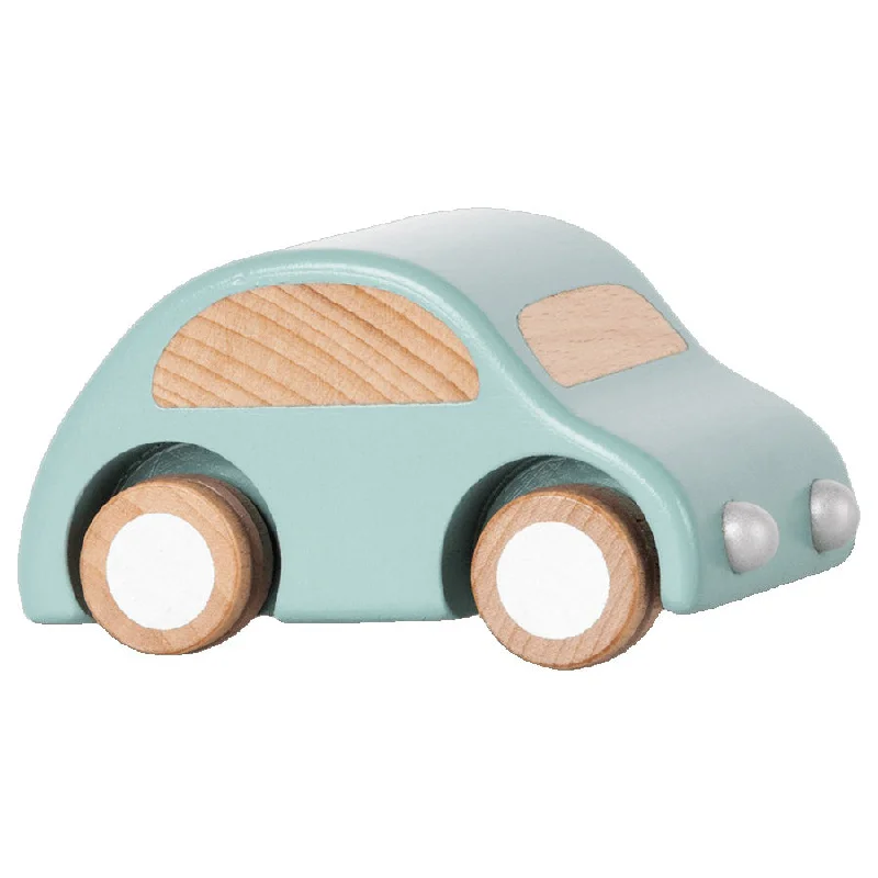 safe wooden toys for babies              Maileg Wooden Car - Light Blue