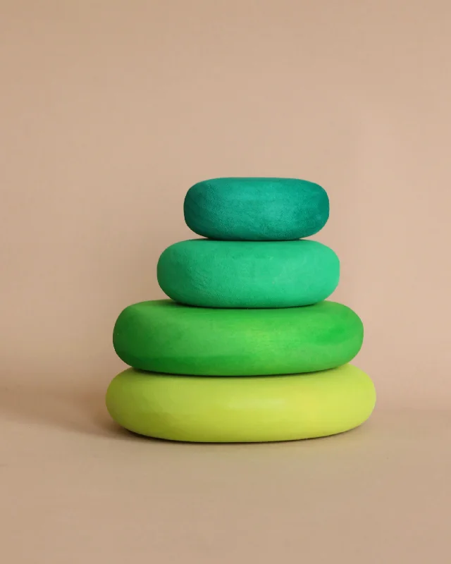 detailed wooden toys                 Grimm's Moss Pebbles Stacker
