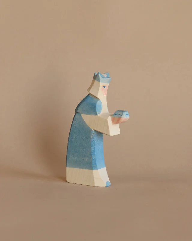 sustainably sourced wooden toys                   Ostheimer Blue King With Crown