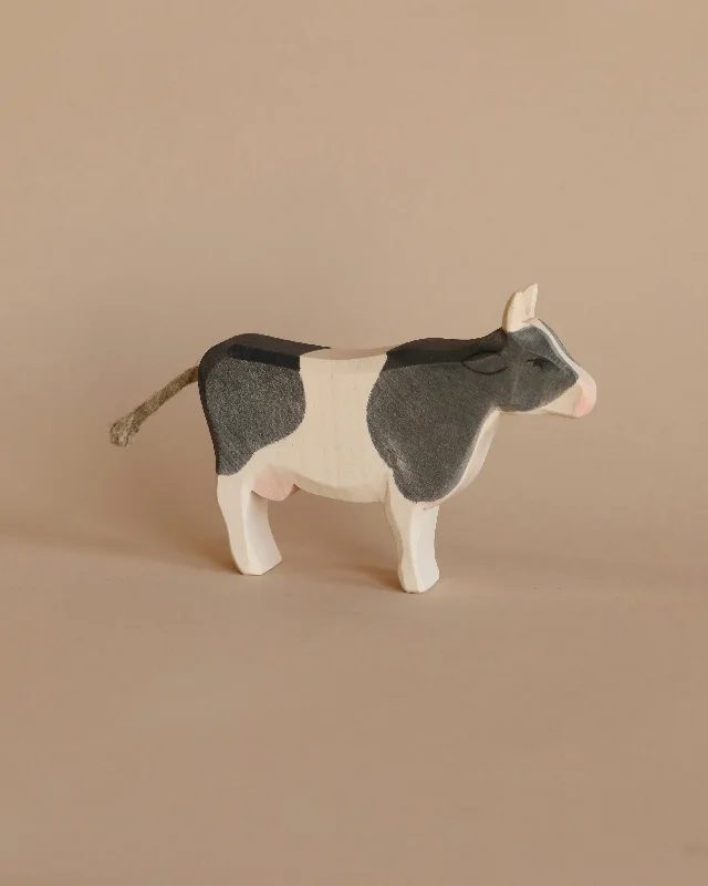 vibrant and colorful wooden toys for toddlers Ostheimer Cow - Black & White - Standing vibrant and colorful wooden toys for toddlers Ostheimer Cow - Black & White - Standing