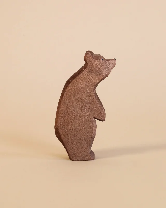 naturally finished and non-toxic wooden toys                   Ostheimer Large Bear - Standing Head High