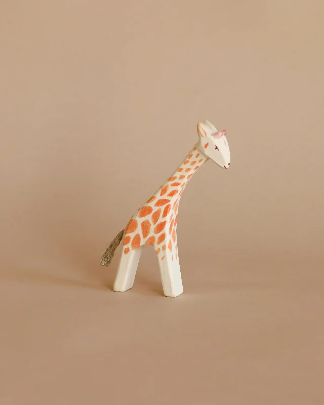eco-friendly and safe wooden toys                   Ostheimer Small Giraffe - Head Low