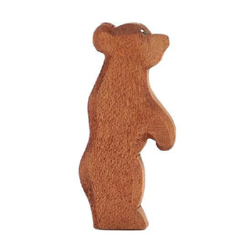 engaging and educational wooden toys                  Ostheimer wooden bear cub - standing