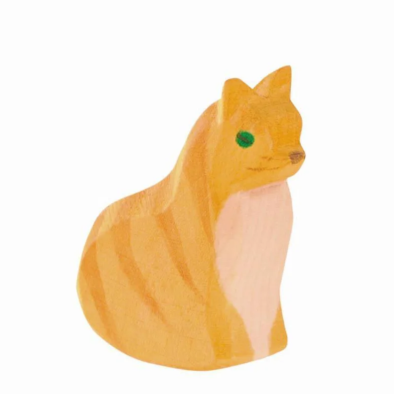 delightful wooden toys for children                   Ostheimer wooden orange cat