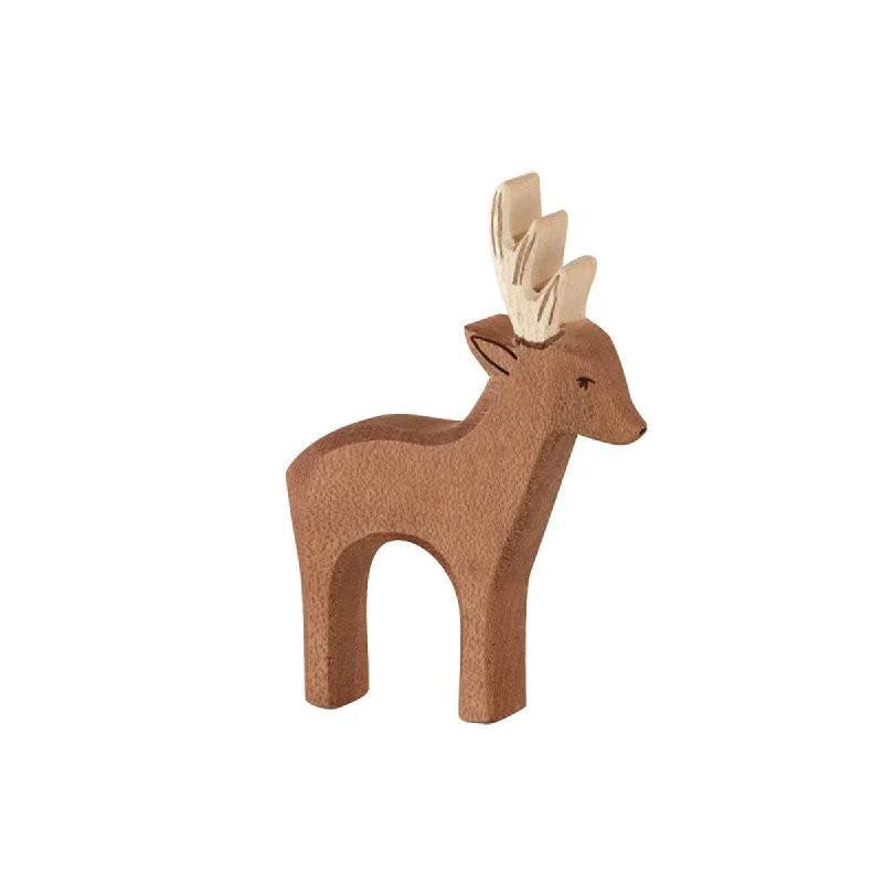 functional wooden toys               Ostheimer wooden roebuck deer