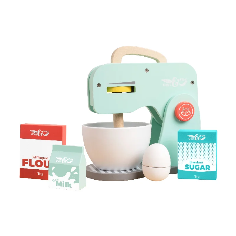 non-toxic wooden toys                   Owl & Fox Wooden Baking Set - FSC® certified