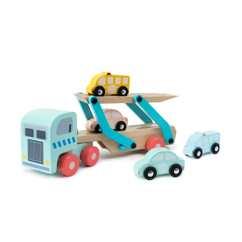 sustainable wooden toys                   Owl & Fox Wooden Vehicle Transporter - FSC® certified