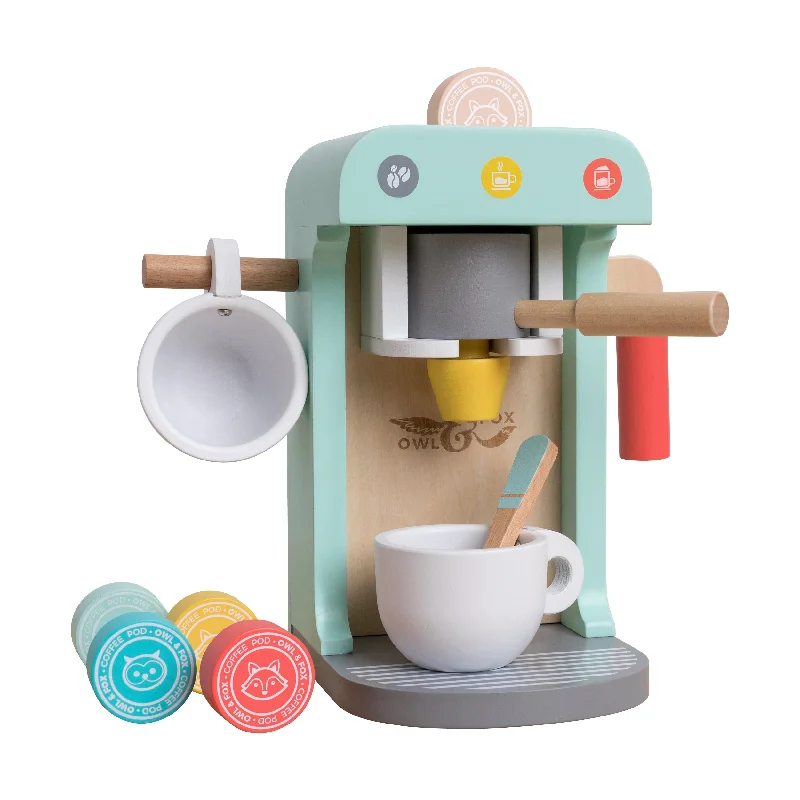 historically inspired wooden toys that teach history Owl & Fox Wooden Coffee Machine - FSC® certified historically inspired wooden toys that teach history Owl & Fox Wooden Coffee Machine - FSC® certified