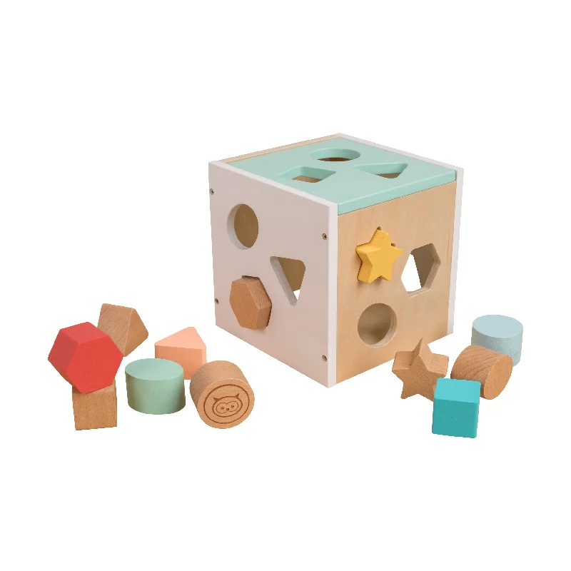 sturdy and safe wooden toys                 Owl & Fox Wooden Shape Sorter - FSC® certified