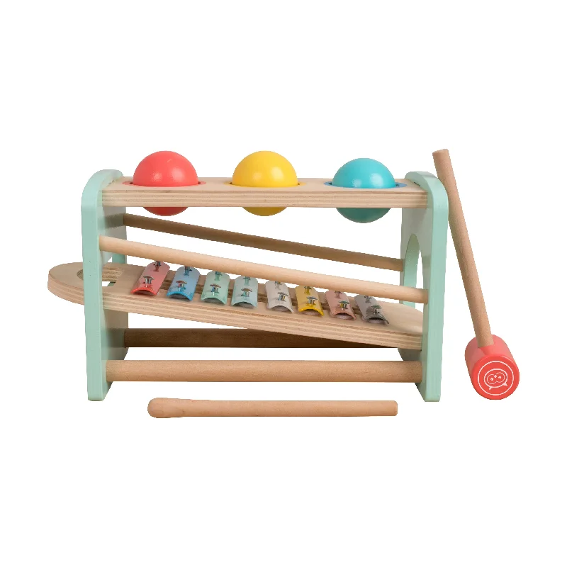 naturally finished and non-toxic wooden toys Owl & Fox Wooden Xylophone Bench - FSC® certified naturally finished and non-toxic wooden toys Owl & Fox Wooden Xylophone Bench - FSC® certified
