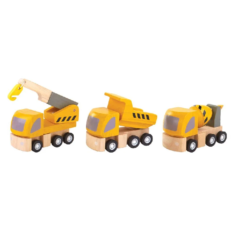 traditional wooden toys                   Plan Toys highway maintenance