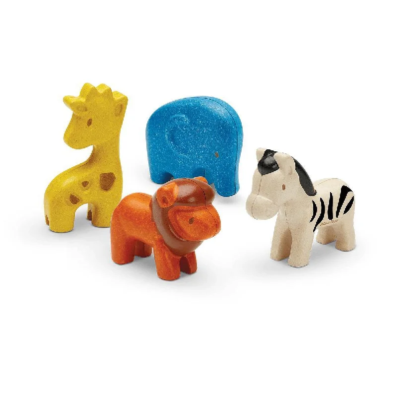 engaging wooden toys                   Plan Toys wild animals set