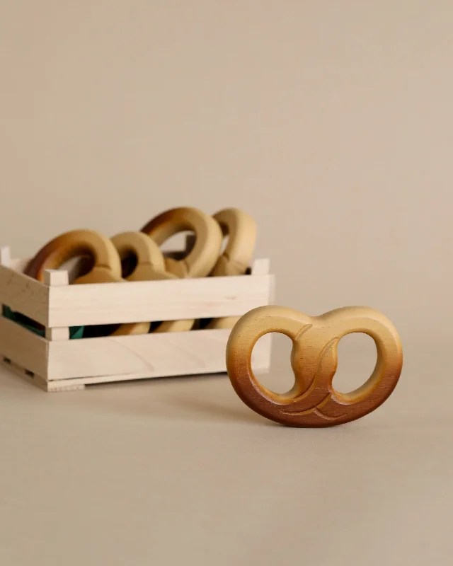 skillfully crafted wooden toys                   Erzi Pretzel Pretend Food