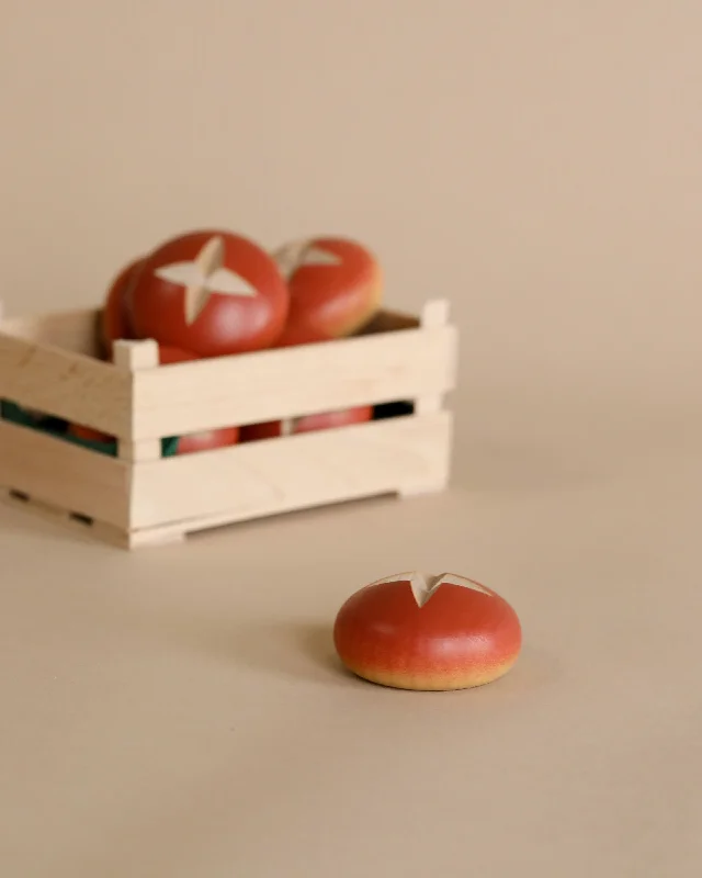 classic wooden toys for kids                Erzi Pretzel Roll Pretend Food