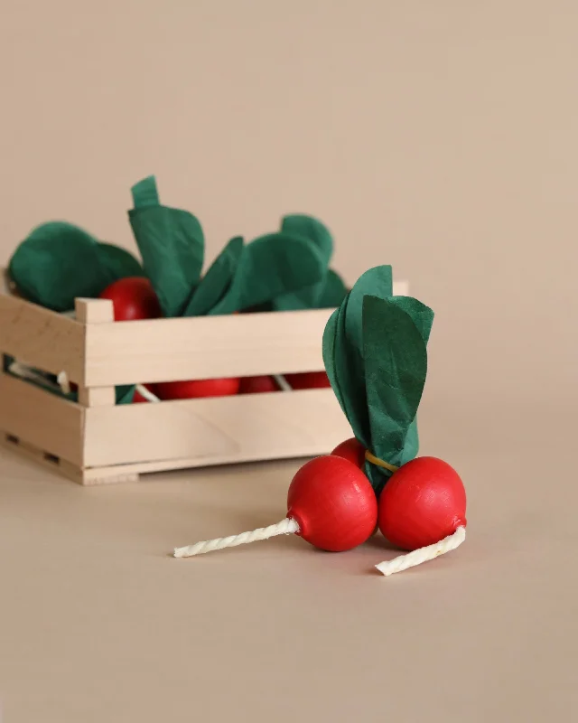 enchanting and whimsical wooden toys for children                   Radish Bunch Pretend Food