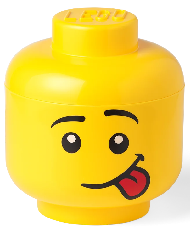 Encouraging teamwork LEGO gamesRoom Copenhagen LEGO® Storage Head Large Silly Face