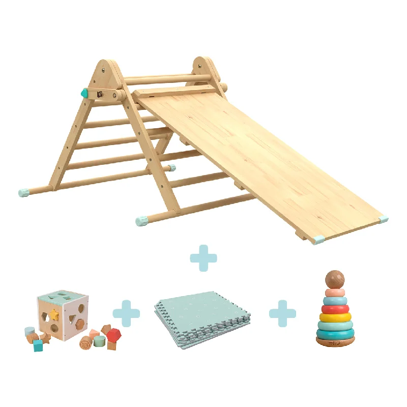safe wooden toys for babies The Engineers Play pack: TP Active-Tots Pikler Style Wooden Climbing Triangle & Slide with Safety Play Mats, Owl & Fox Topple Tower and Owl & Fox Shape Sorter safe wooden toys for babies The Engineers Play pack: TP Active-Tots Pikler Style Wooden Climbing Triangle & Slide with Safety Play Mats, Owl & Fox Topple Tower and Owl & Fox Shape Sorter