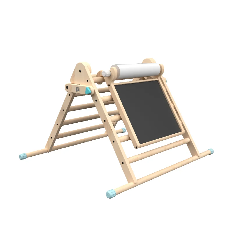 robust and engaging wooden toys for kids TP Active-Tots Pikler Style Wooden Climbing Triangle With Wooden Play Easel - FSC® certified robust and engaging wooden toys for kids TP Active-Tots Pikler Style Wooden Climbing Triangle With Wooden Play Easel - FSC® certified