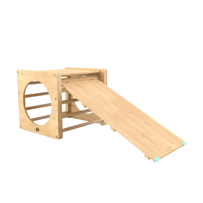 intricately designed wooden toys                 TP Active-Tots Pikler Style Wooden Climbing Cube & Slide - FSC® certified