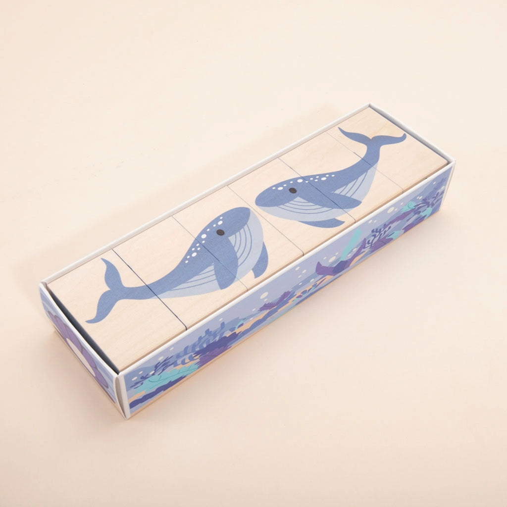 intricately designed wooden toys                 Ocean Blocks