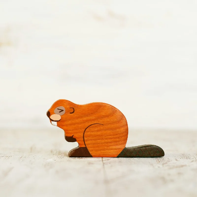 intricately carved wooden toys                   Wooden Caterpillar beaver