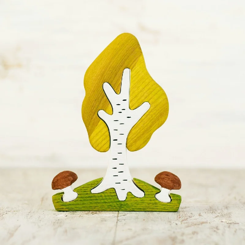safe wooden toys for babies              Wooden Caterpillar birch tree