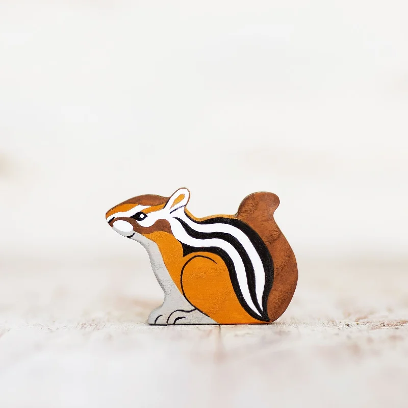 eco-friendly and sustainably made wooden toys                   Wooden Caterpillar chipmunk