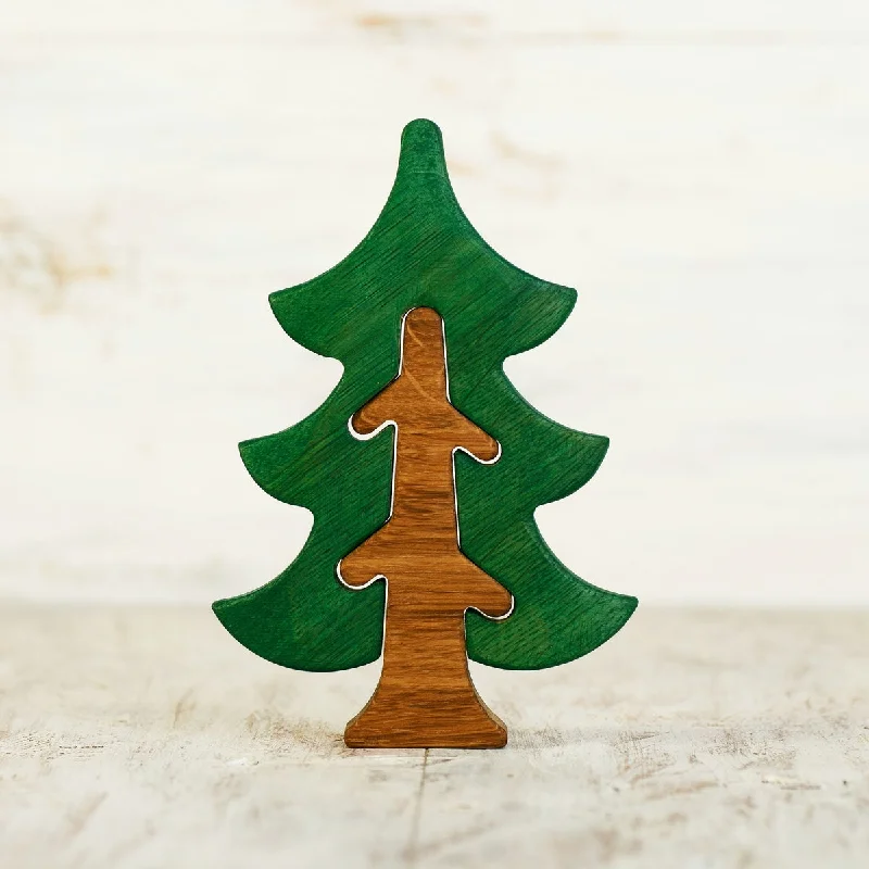 intricately carved wooden toys                   Wooden Caterpillar pine fir tree