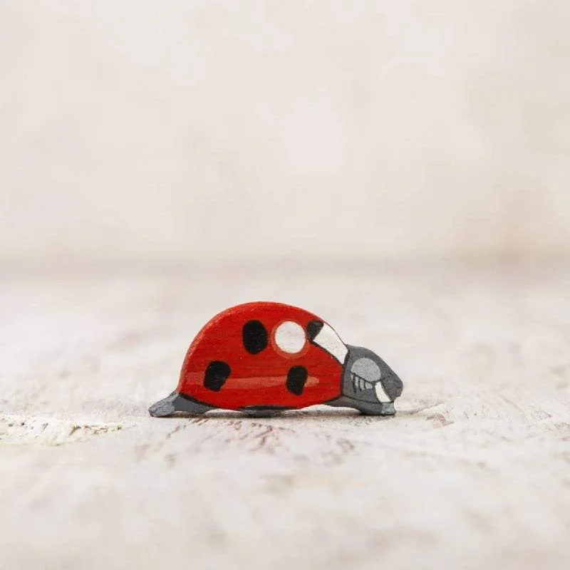 engaging and educational wooden toys                  Wooden Caterpillar ladybug