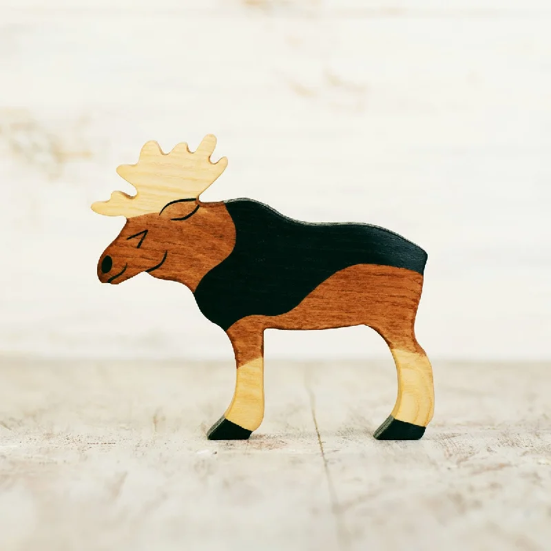 enchanting wooden toys for children                   Wooden Caterpillar moose