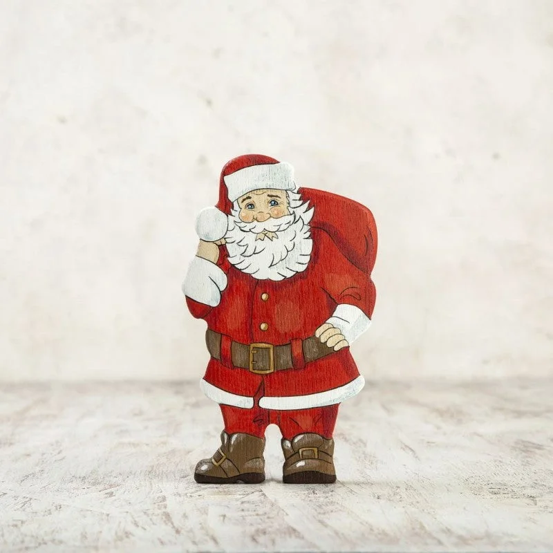 non-toxic wooden toys                   Wooden Caterpillar Santa Claus European