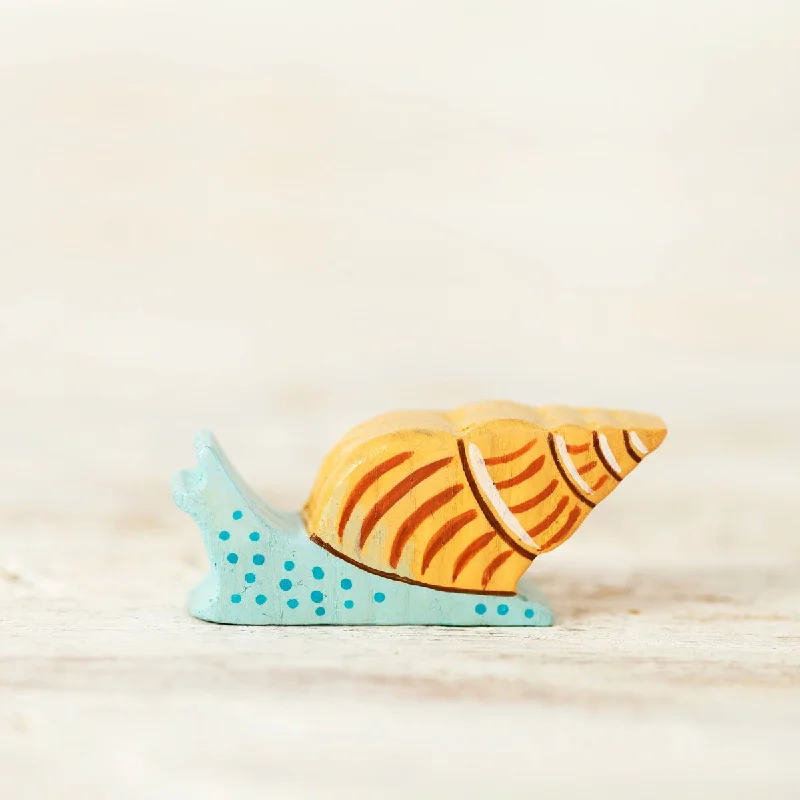 handcrafted wooden toys                  Wooden Caterpillar sea snail