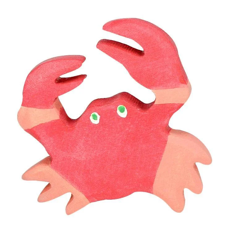 safe and appropriate wooden toys for young children                   Holztiger crab