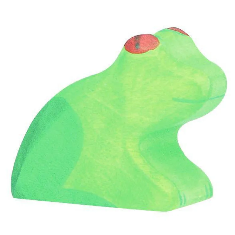 whimsical wooden toys                   Holztiger frog