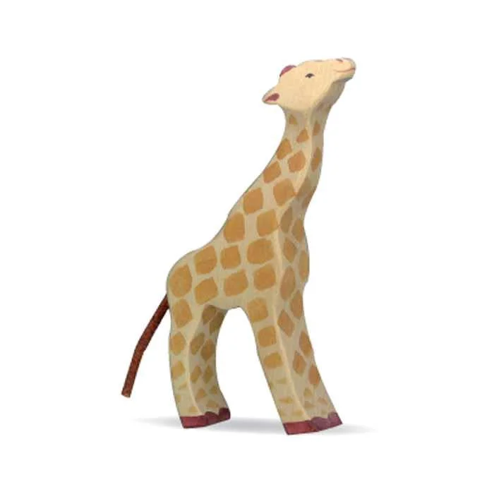 safe and appropriate wooden toys for young children                   Holztiger giraffe baby