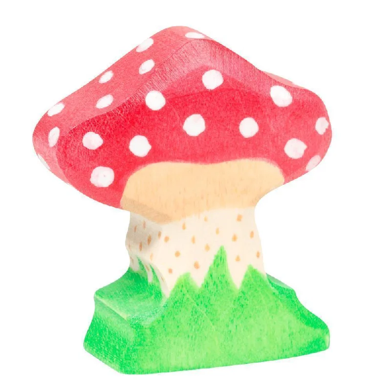 thoughtfully crafted and safe wooden toys                   Holztiger toadstool