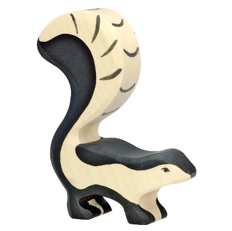 enchanting and whimsical wooden toys that captivate attention                   Holztiger skunk