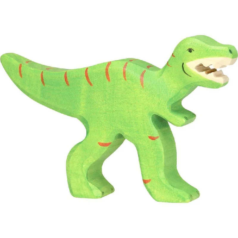 eco-conscious and sustainable wooden toys for children                   Holztiger t rex dinosaur