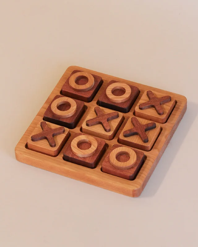 non-toxic wooden toys                   Wooden Tic-Tac-Toe Game - Made in USA