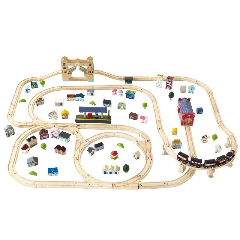 safe and appropriate wooden toys for young children                   Le Toy Van 701 London Train Set