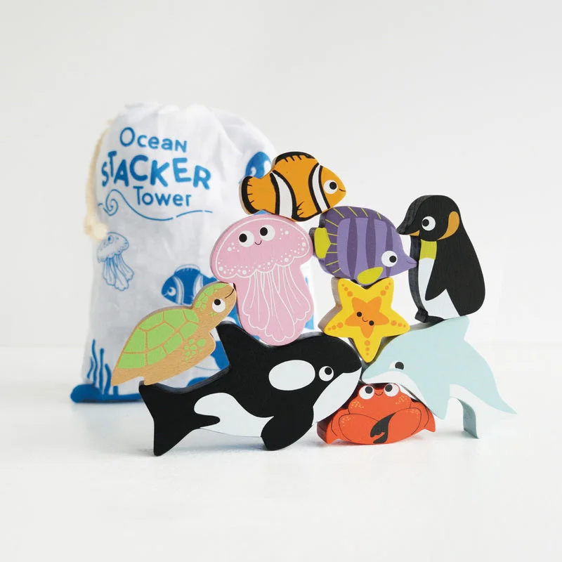 enchanting wooden toys that bring joy and happiness to children Le Toy Van Ocean Stacker Tower Wooden Set enchanting wooden toys that bring joy and happiness to children Le Toy Van Ocean Stacker Tower Wooden Set