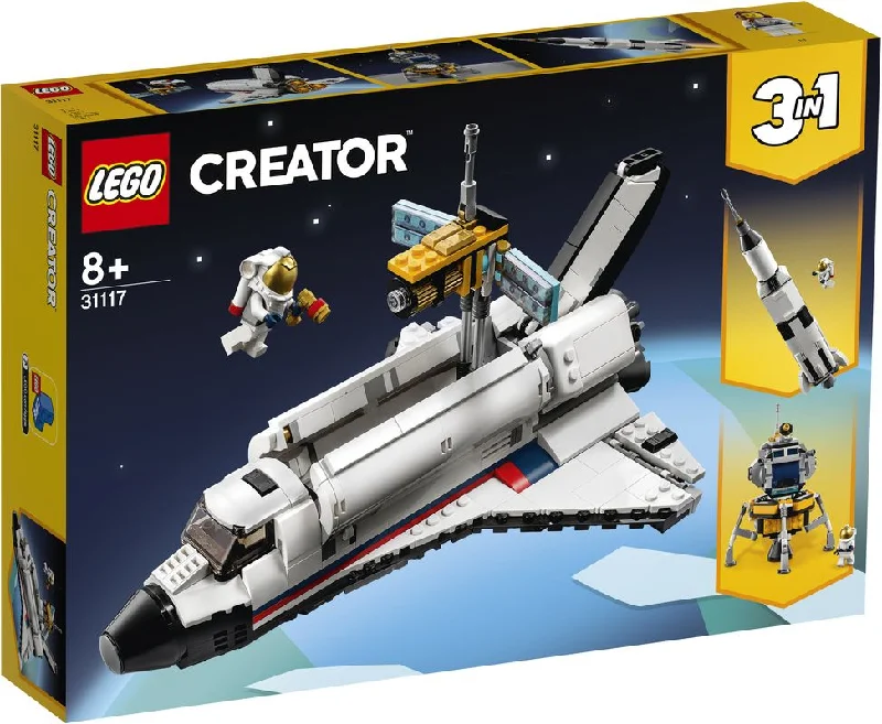 Promoting fine art skills LEGO modelsLEGO 31117 Creator Space Shuttle Adventure
