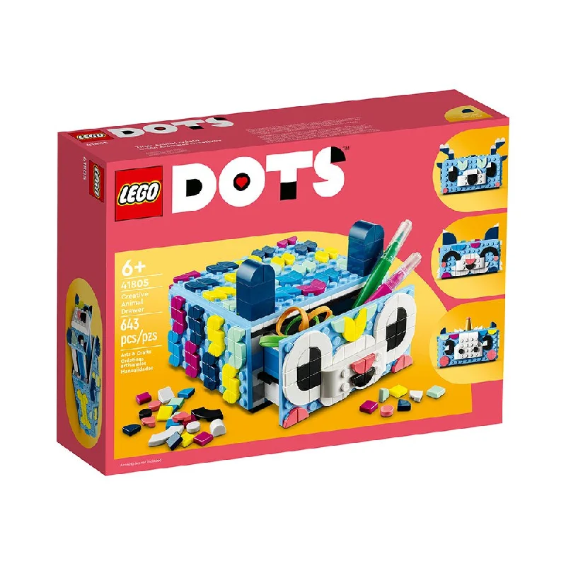 Consistently high-quality LEGO productsLEGO DOTS Creative Animal Drawer 41805 DIY Craft Kit (643 Pieces)