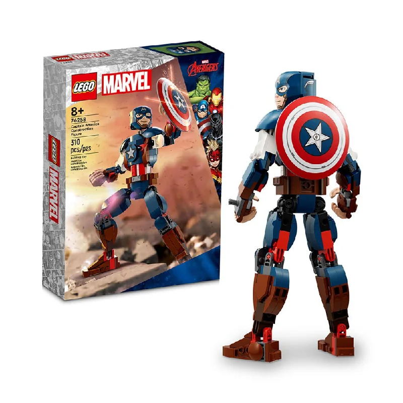 Highly adaptable LEGO creationsLEGO Marvel Captain America Construction Figure 76258 Building Toy Set (310 Pieces) Highly adaptable LEGO creationsLEGO Marvel Captain America Construction Figure 76258 Building Toy Set (310 Pieces)