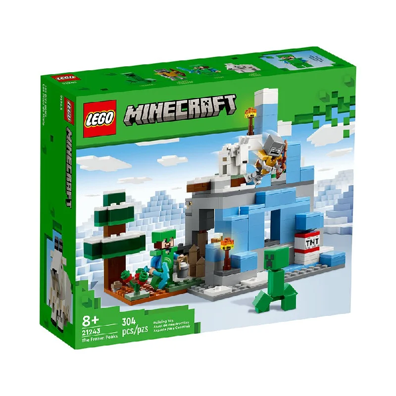 Beautifully crafted LEGO sculpturesLEGO Minecraft The Frozen Peaks 21243 Building Toy Set (304 Pieces)